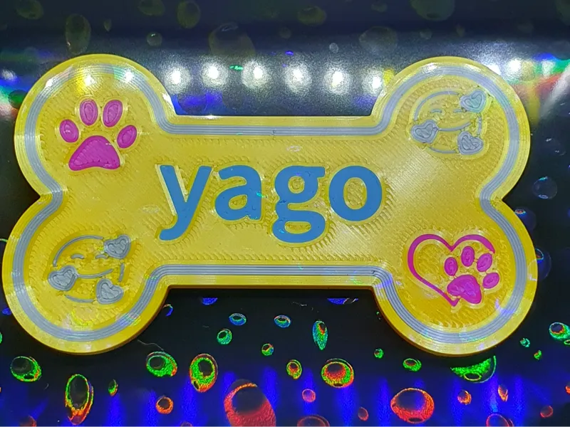 calamita con il nome personalizzato