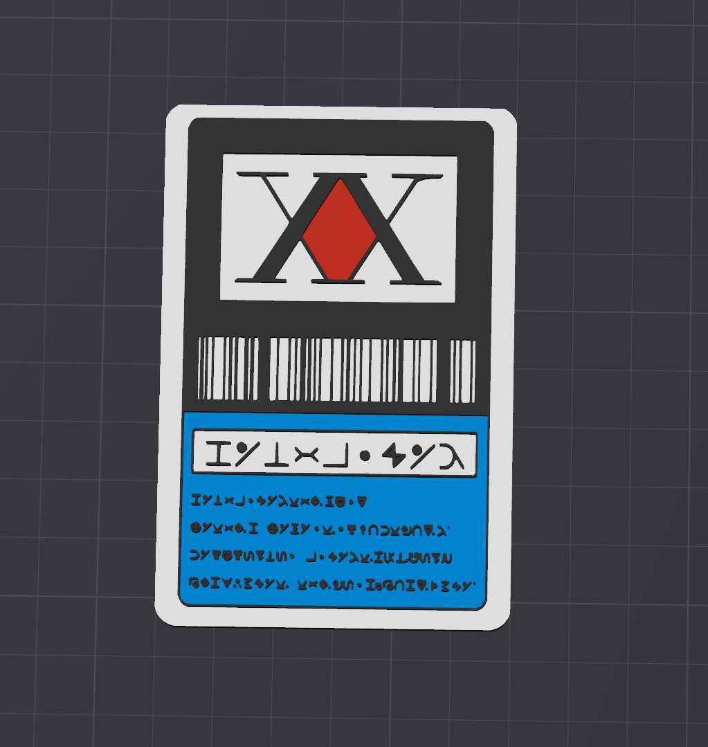 Miniatura 2 do modelo 3D Hunter License Keychain
