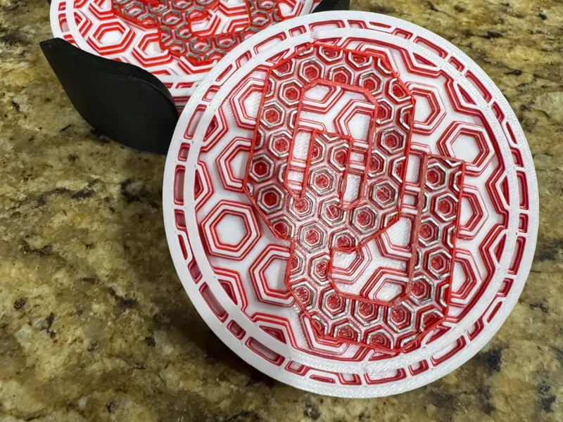 Oklahoma Sooners Dimensional Coaster
