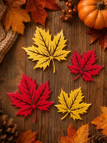 Modelo para impresión 3D: Maple leaf — vista de referencia 5
