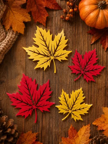 Modelo para impresión 3D: Maple leaf — vista de referencia 2