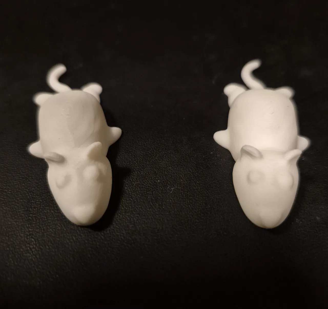 Opossum earrings view 3