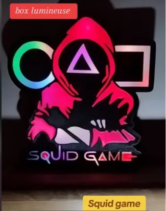 Lightbox led squid game