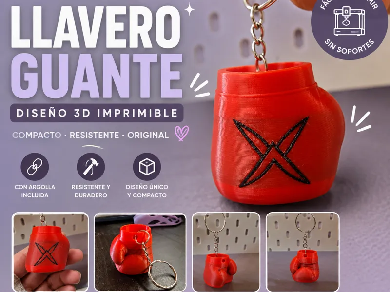 LLAVERO GUANTE DE BOXEO VELADA AÑO VI
