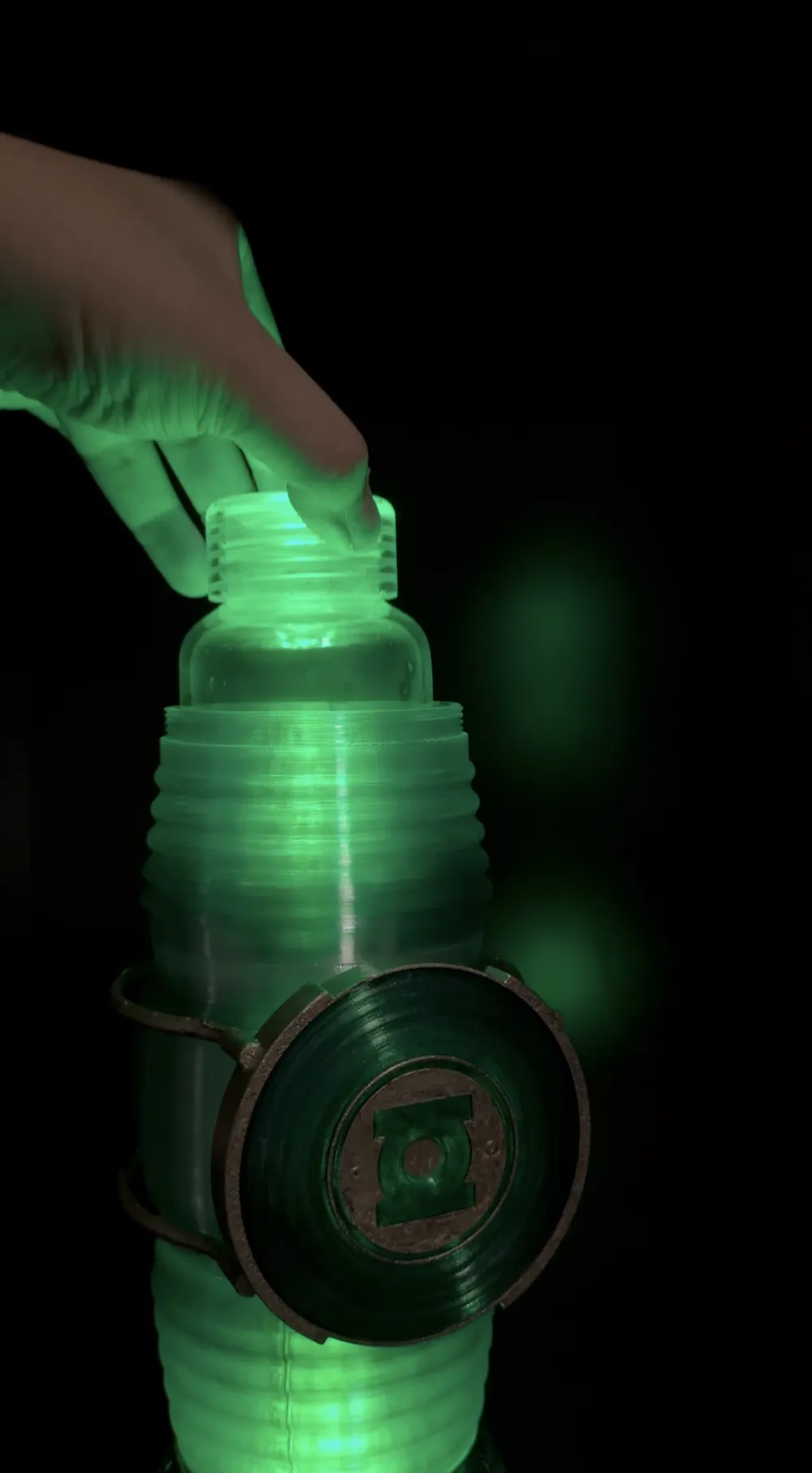 Water Bottle Green Lantern Power Battery - Free 3D Print Model - MakerWorld