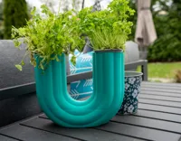 Vase tuyau pour fleurs et herbes — photo 3
