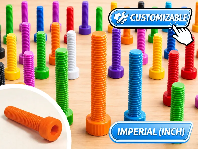 Parametric Imperial Bolt Knurler Head (#0–2")