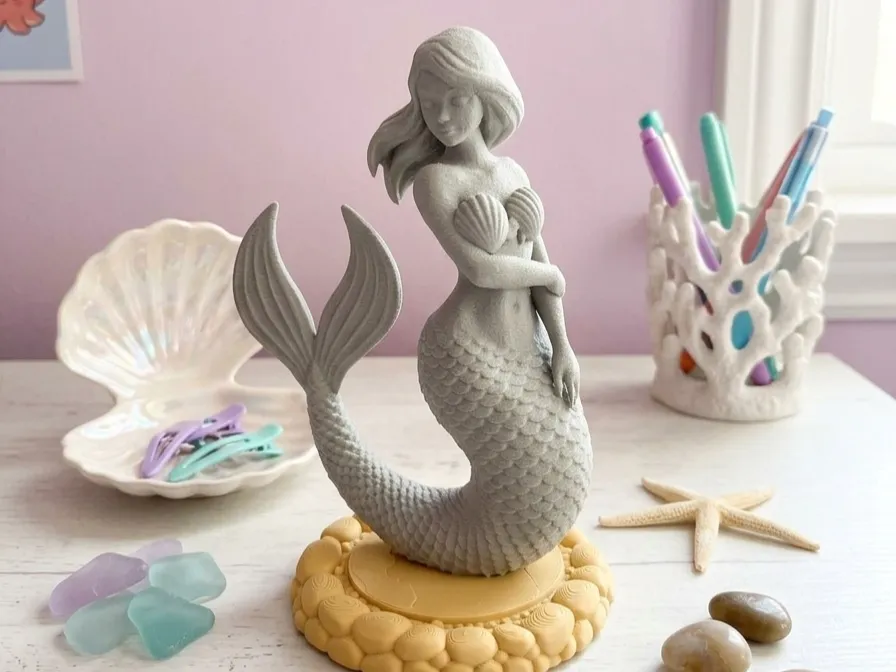 Estante o repisa: Mermaid by the Sea. Referencia del modelo original.