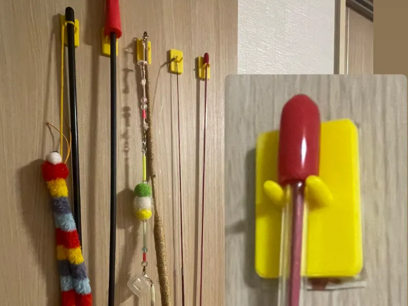 Cat Toy Wall Hook – Cat Wand Storage (0.5mm)