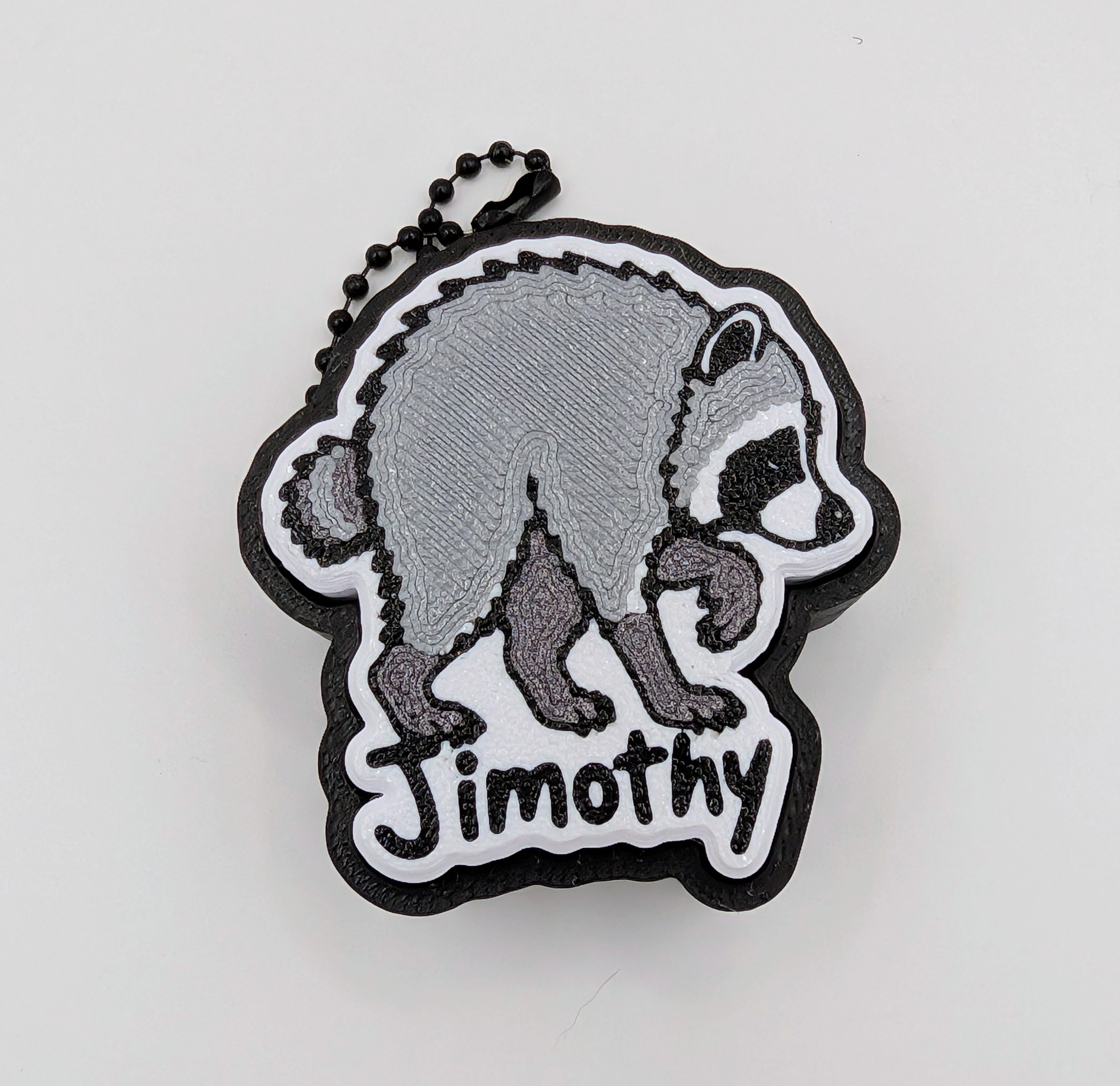Jimothy Racoon Fidget Clicker Keychain - 1