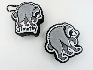 Jimothy Racoon Fidget Clicker Keychain