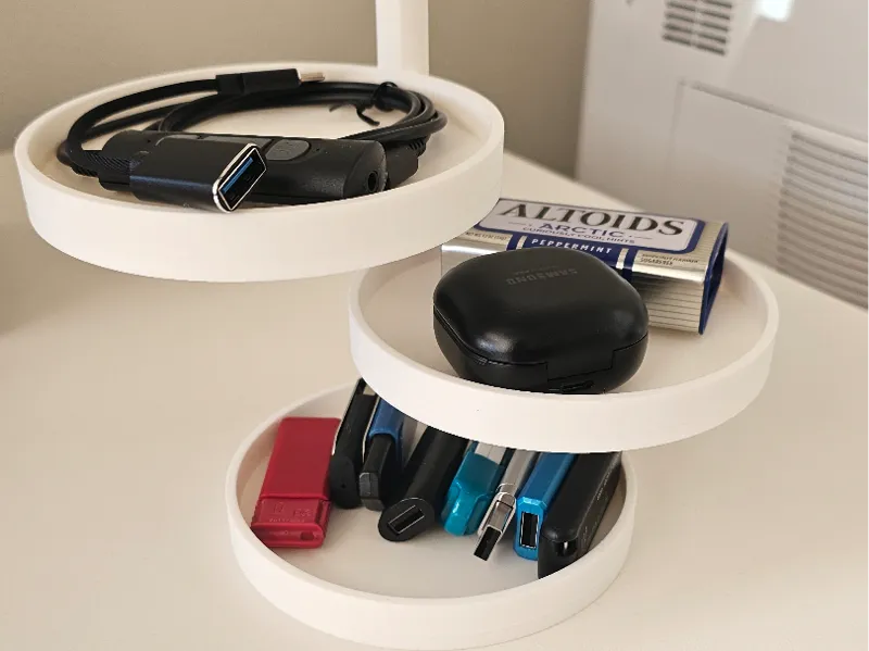 SpinStack–Expandable, Rotating Storage & Organizer
