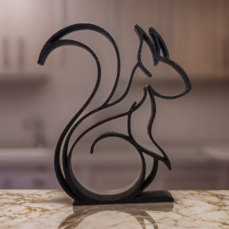 Minimalist Squirrel Art