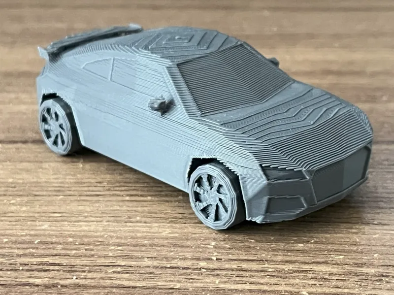 Audi TT RS – Low Poly - 1:40 Scale Model 