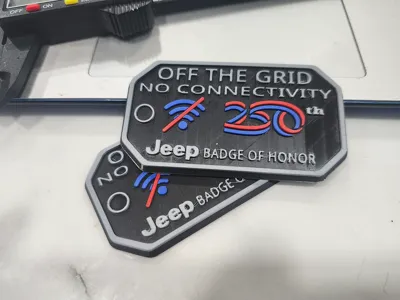 Jeep 250th Off the Grid badge