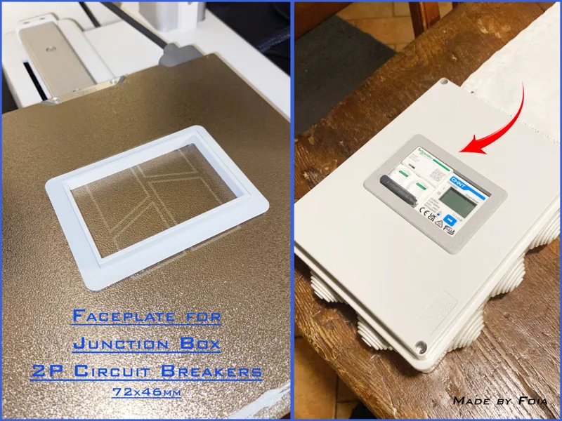 Finishing Frame / Faceplate 2P Circuit Breakers