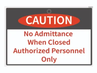 Caution Sign