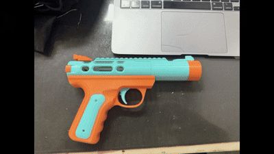 【开源】-仿Ruger Mark 4 ，模块化枪型吸尘器，吹风枪。提供STEP文件