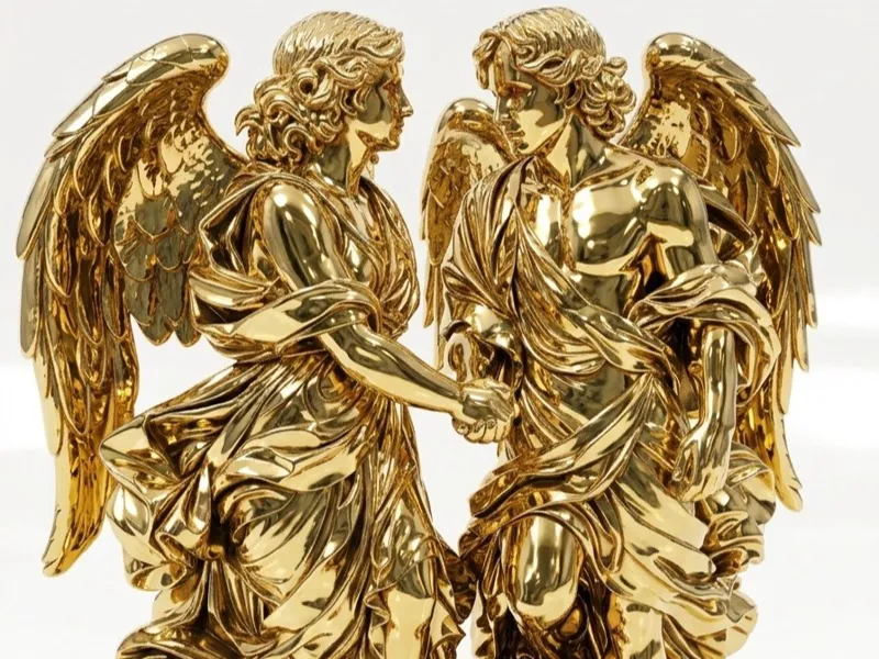 pareja angeles barroco