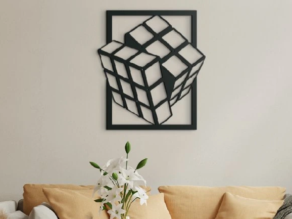 Rubik’s Cube 3-Piece Wall Art