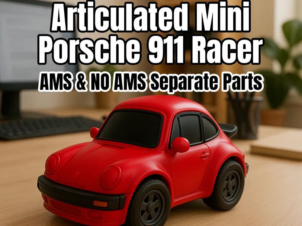 Articulated Mini Porsche 911 Racer by charleytc MakerWorld: Download ...