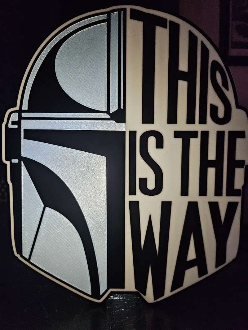 Star Wars The Mandalorian This Is The Way LED Light Box