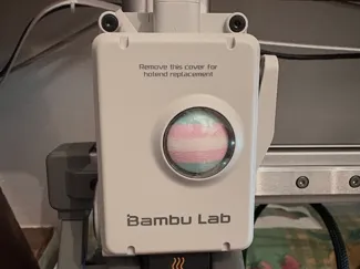 Trans flag extruder spinner