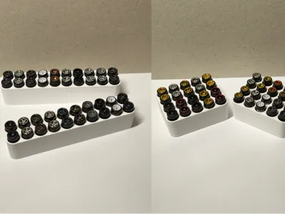 Model Car wheel organizers