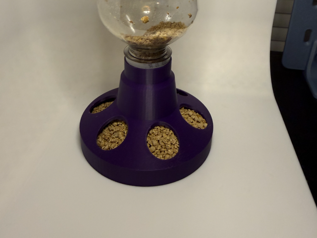Chick Feeder Base - Soda Bottles