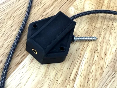 3.5mm desk mount audio extender cable holder