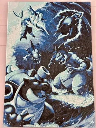 Pokemon Water Starters Wall Art - HueForge