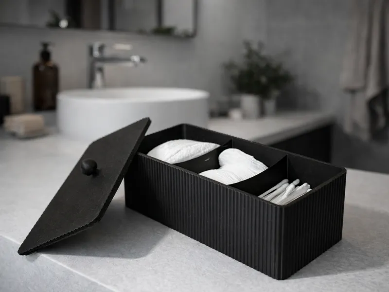 NORDÉ Collection 3 in 1 closed bathroom container