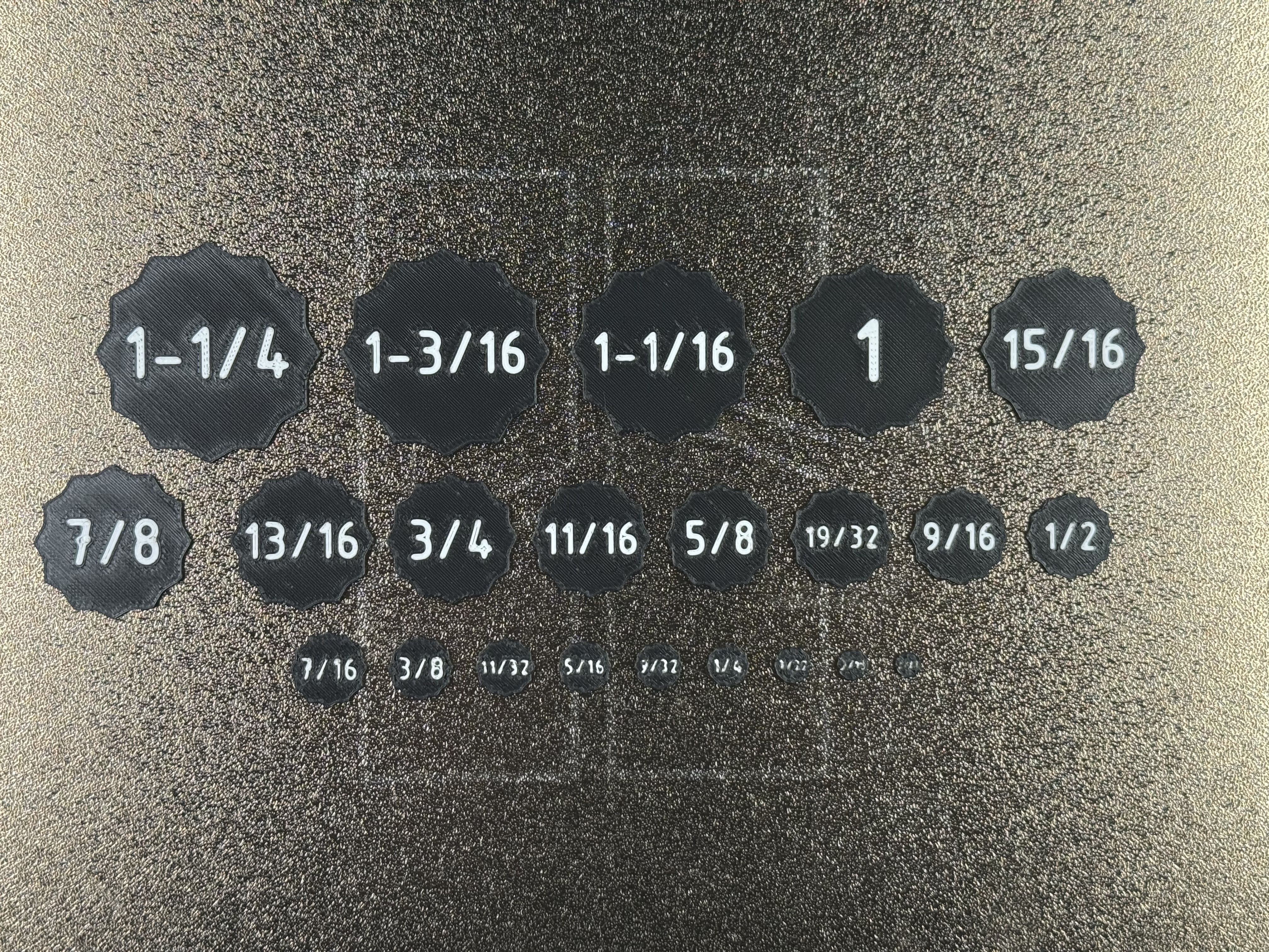 Miniatura 2 do modelo 3D Hexagonal Socket Identification Tag/Label (INCH)