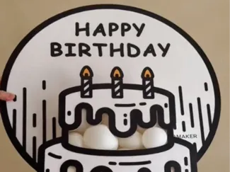 Cartão Feliz aniversário 