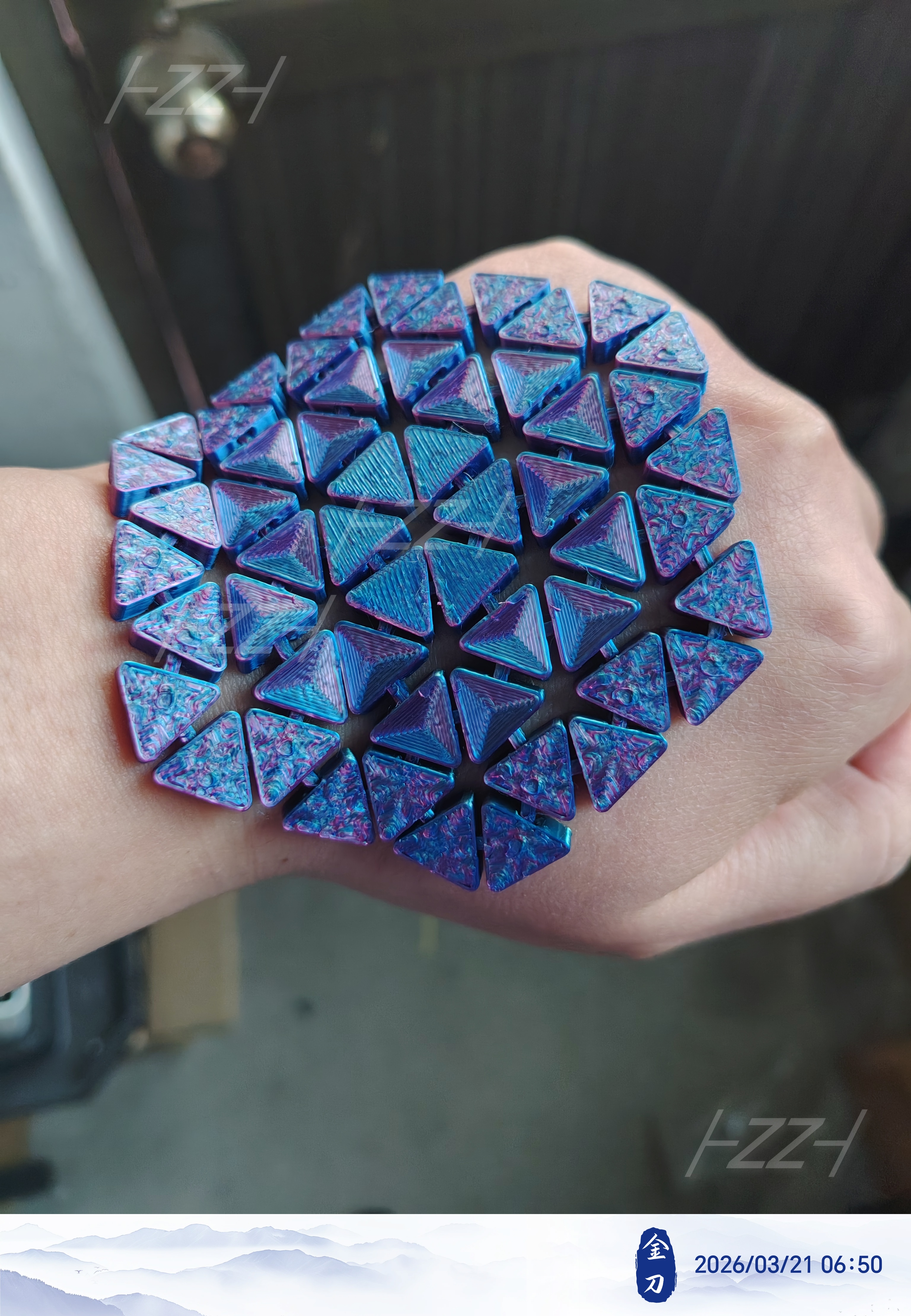 Miniatura 2 do modelo 3D 可拼装类锁子甲杯垫系列-三_2.0-2.2
