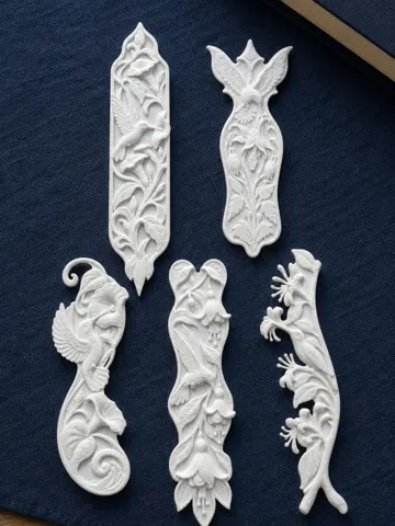 Accesorio de lectura: Hummingbird Bookmark Set – 5 Ornate Floral Designs — vista de referencia 2