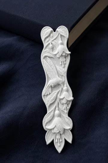 Accesorio de lectura: Hummingbird Bookmark Set – 5 Ornate Floral Designs — vista de referencia 4
