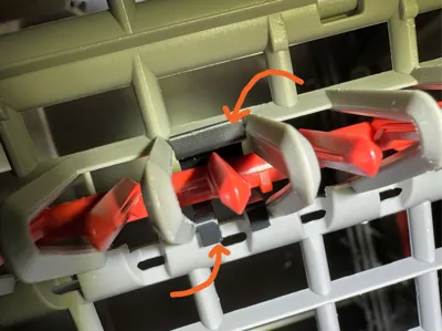 Bosch Dishwasher Cutlery Tine Support Clip