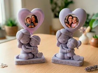 Eternal Bond - Mother & Child Photo Frame Figurine