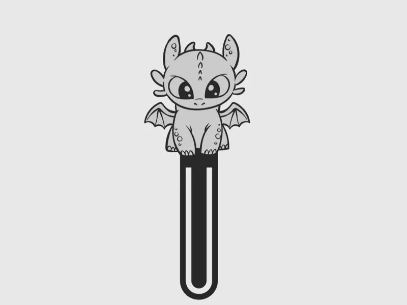 BookMark Dragon Baby Cute Kawaii