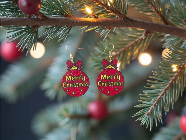 Merry stellar Christmas earrings