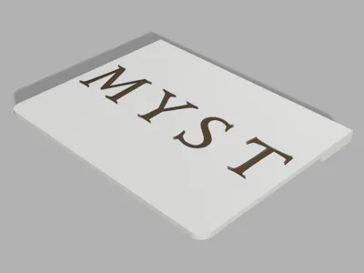 Floppy disk coaster - Myst