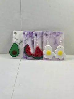 Food earrings part 1 - Layered no AMS