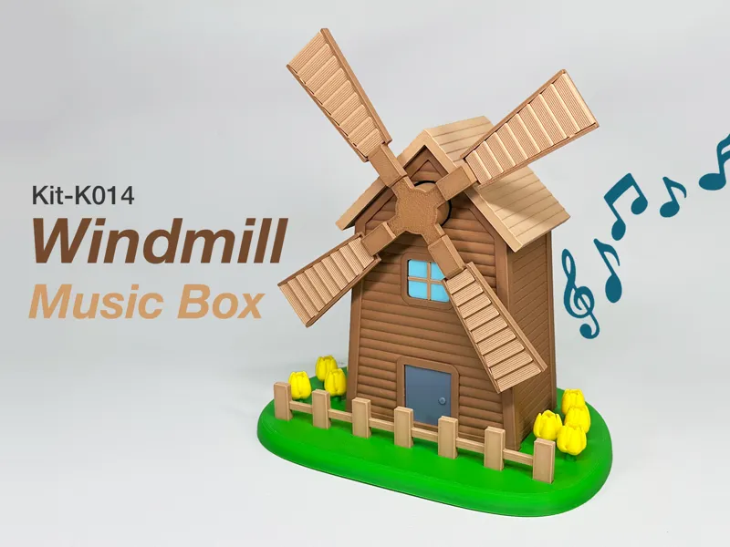 Windmill Music Box (K014)
