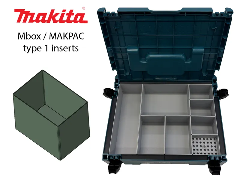 Makita Mbox / MAKPAC type 1 organizer inserts
