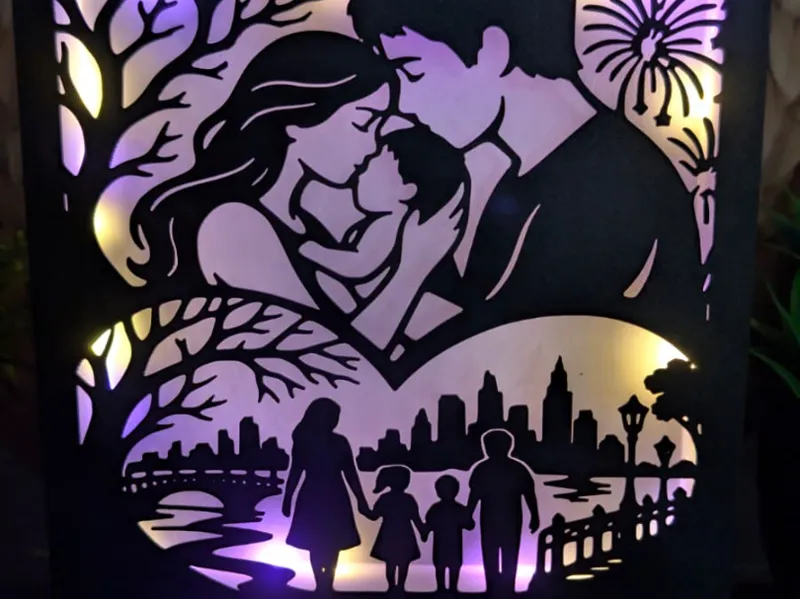 Family Journey Story - Modular Light Box Insert