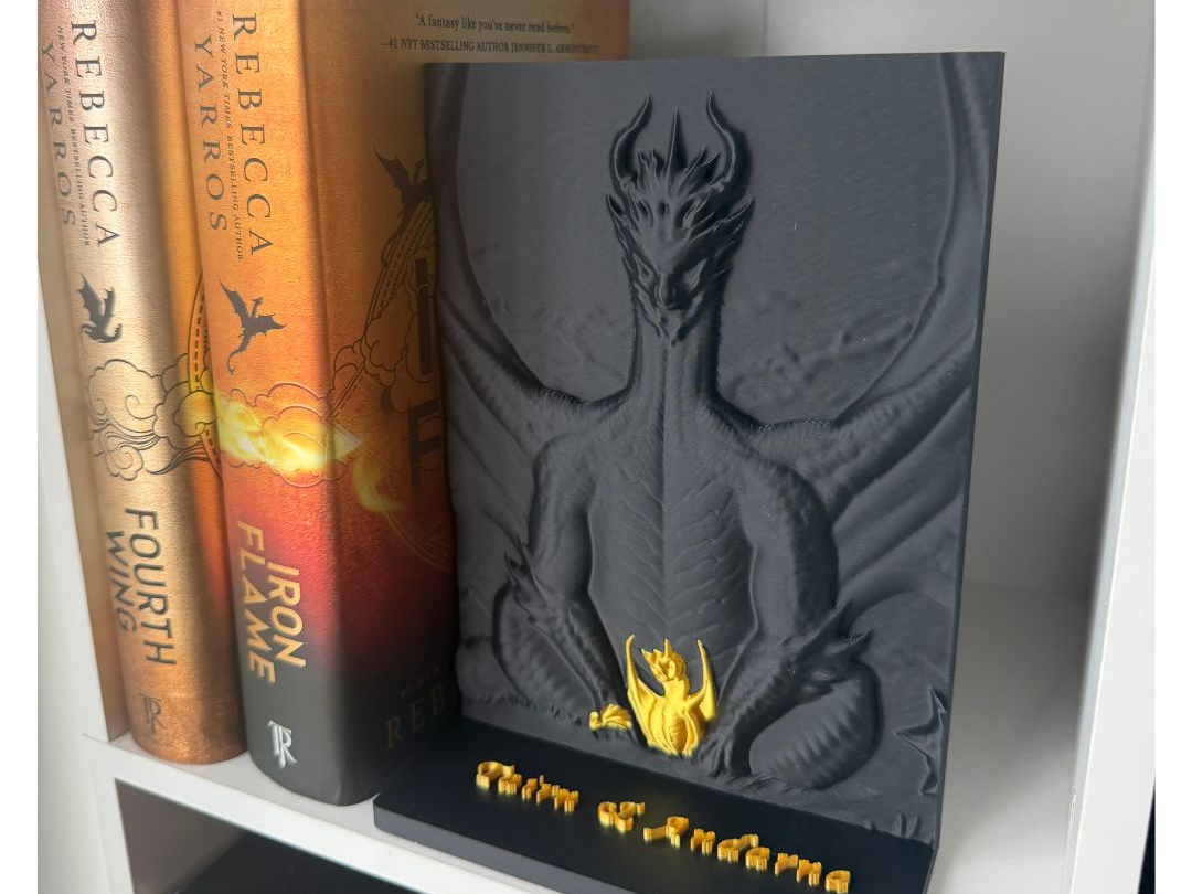 Fourth Wing Dragon Bookend