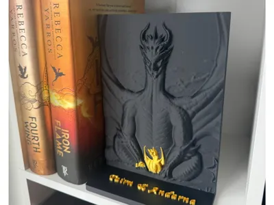 Fourth Wing Dragon Bookend