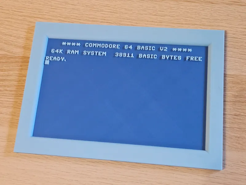 Commodore 64 screen on your desk