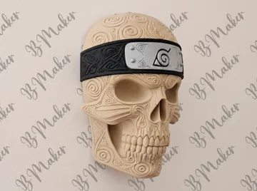 Accesorio para impresora 3D: Naruto Skull Wall Art - No AMS - Fan art — vista de referencia 3
